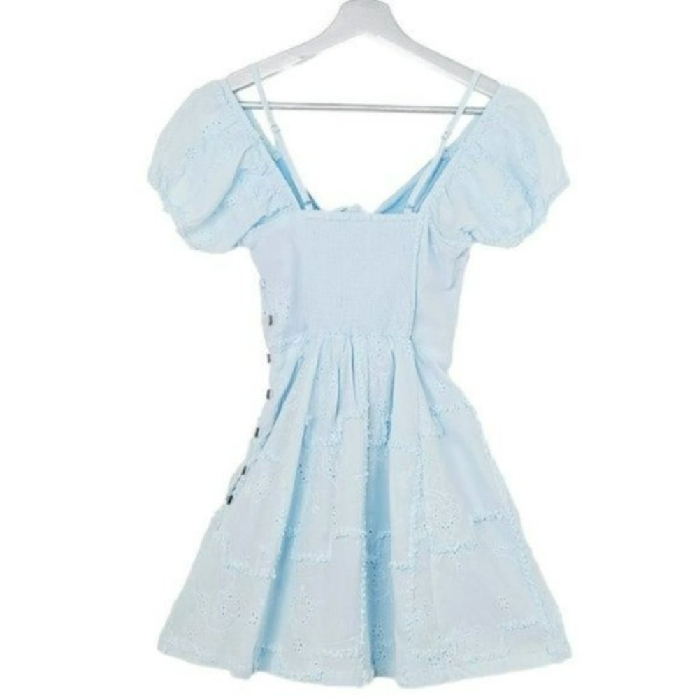 NWT Surf Gypsy Cold Shoulder Smocked CoverUp Dress - Picture 4 of 8